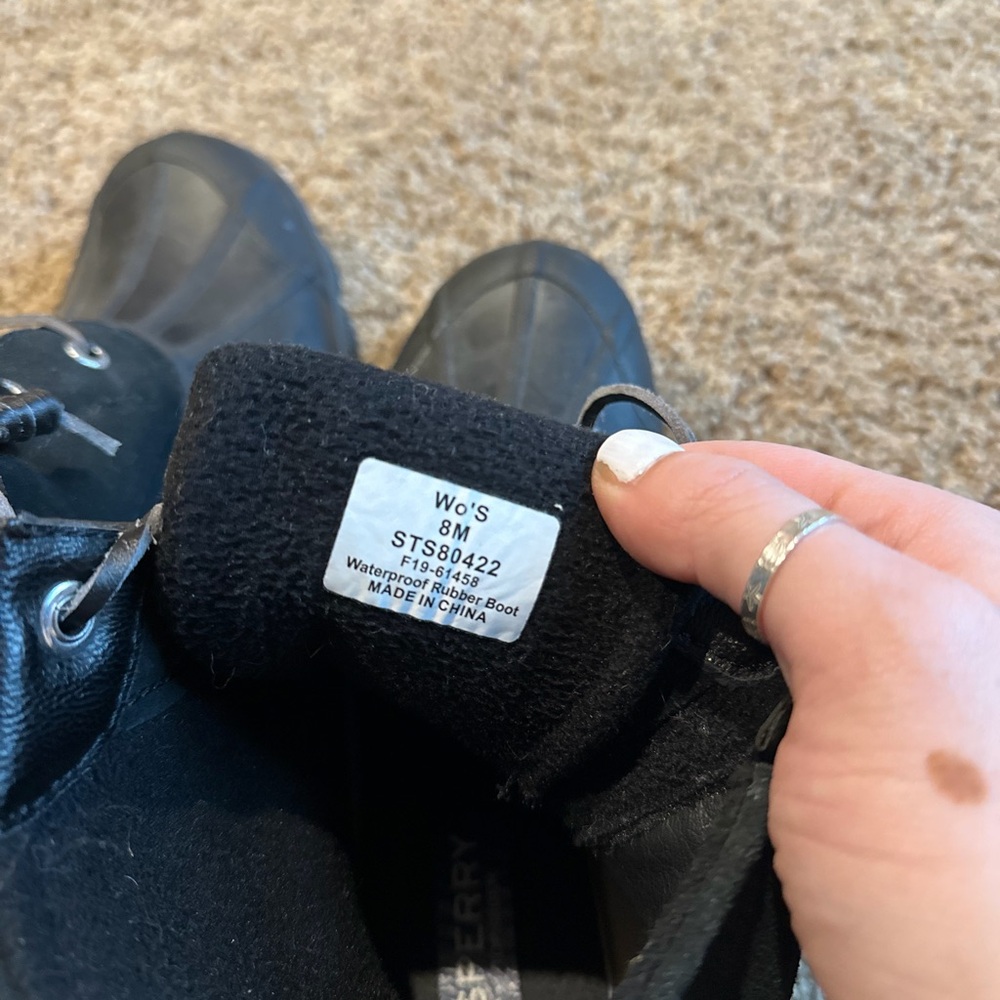 Sperry Black Winter & Rain Boots - Picture 6 of 6